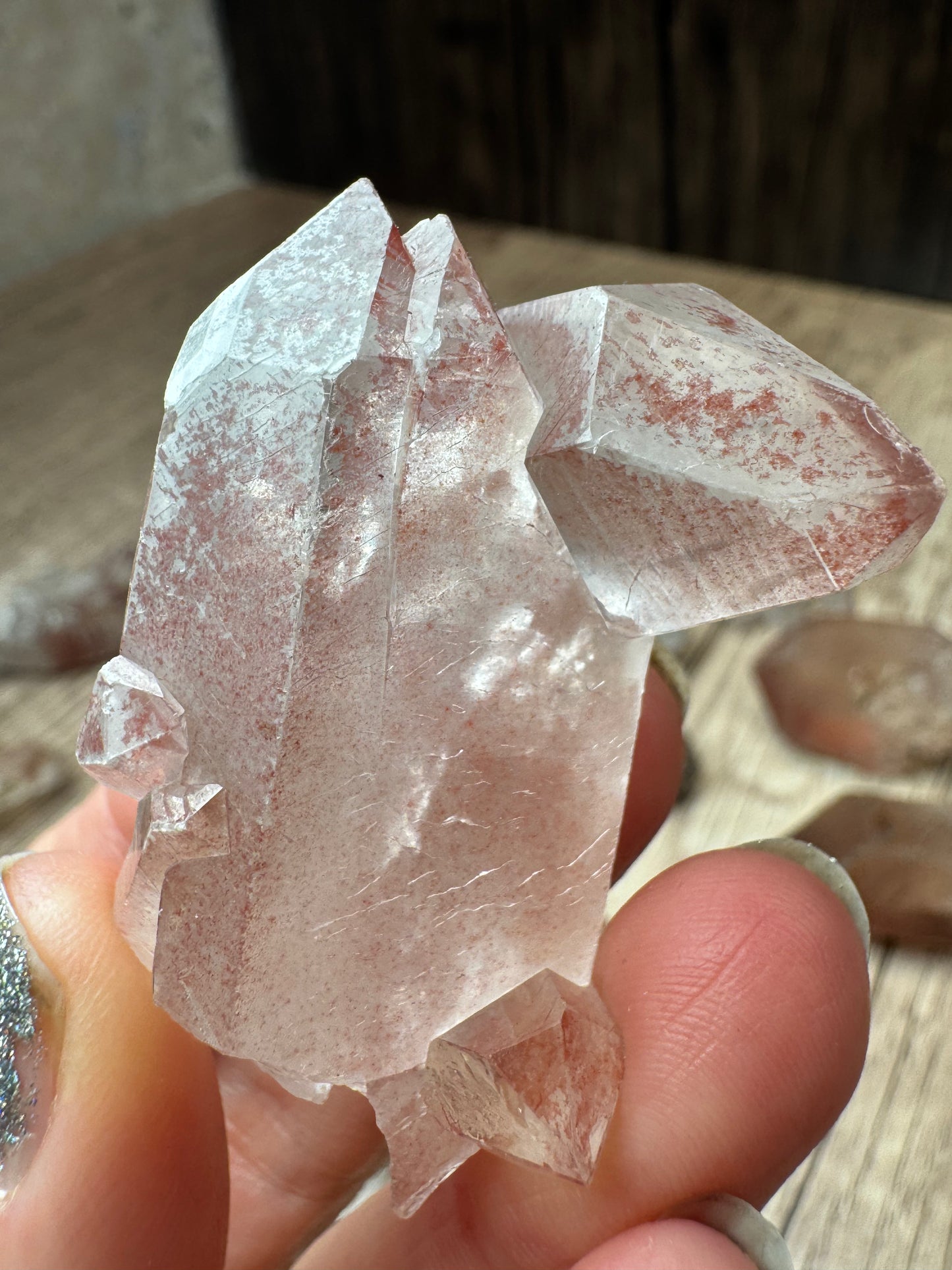 Pink Lemurian Quartz Points — Lot A
