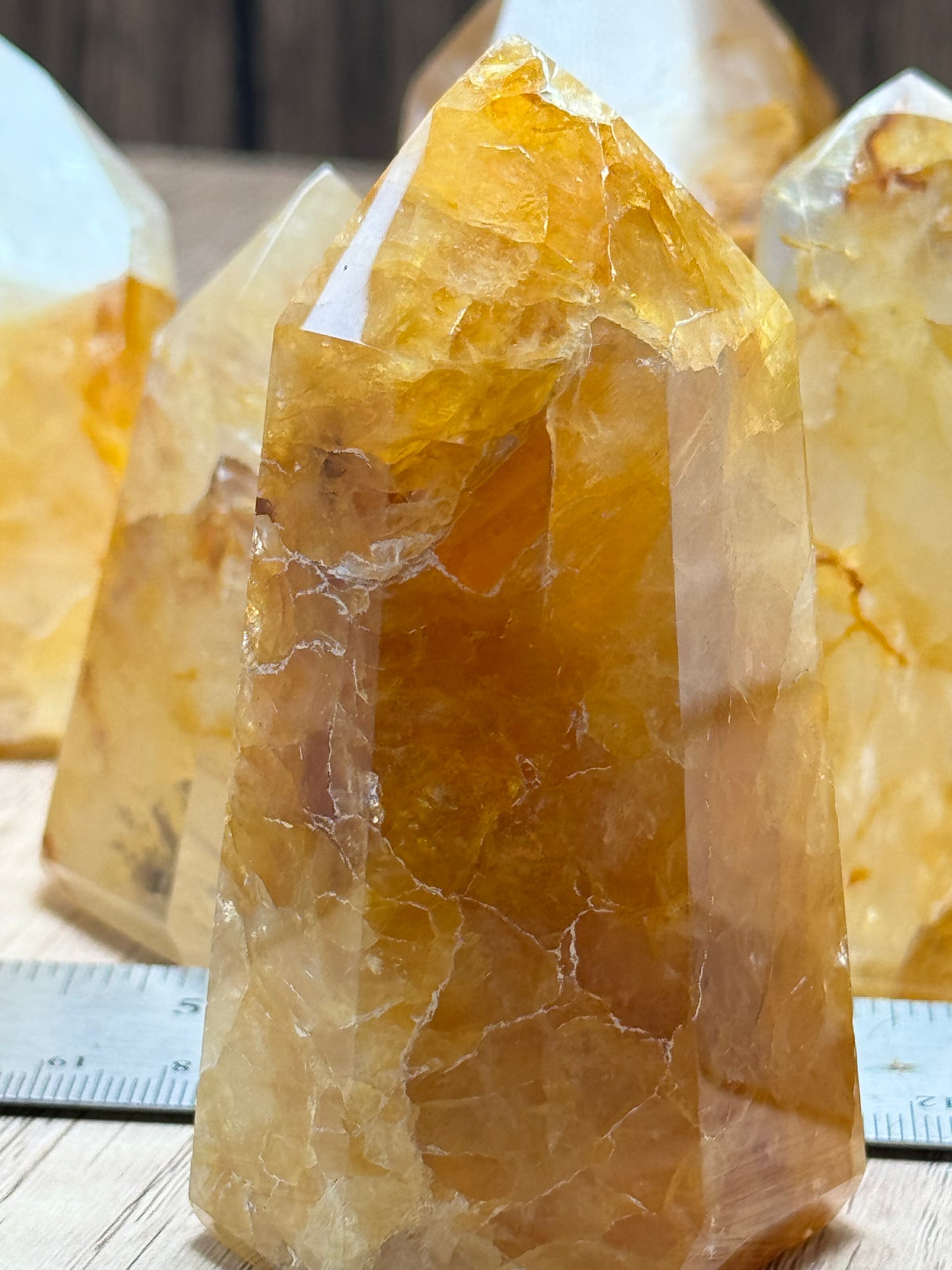 Golden Healer Quartz Polished Points —  Lot A