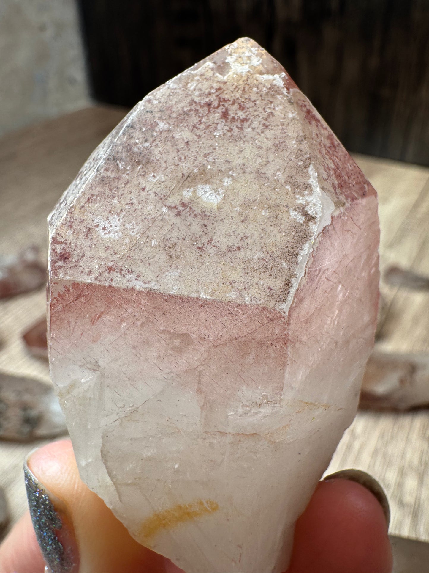 Pink Lemurian Quartz Points — Lot A