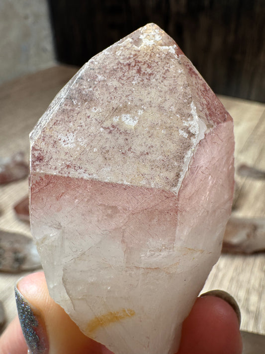 Pink Lemurian Quartz Points — Lot A