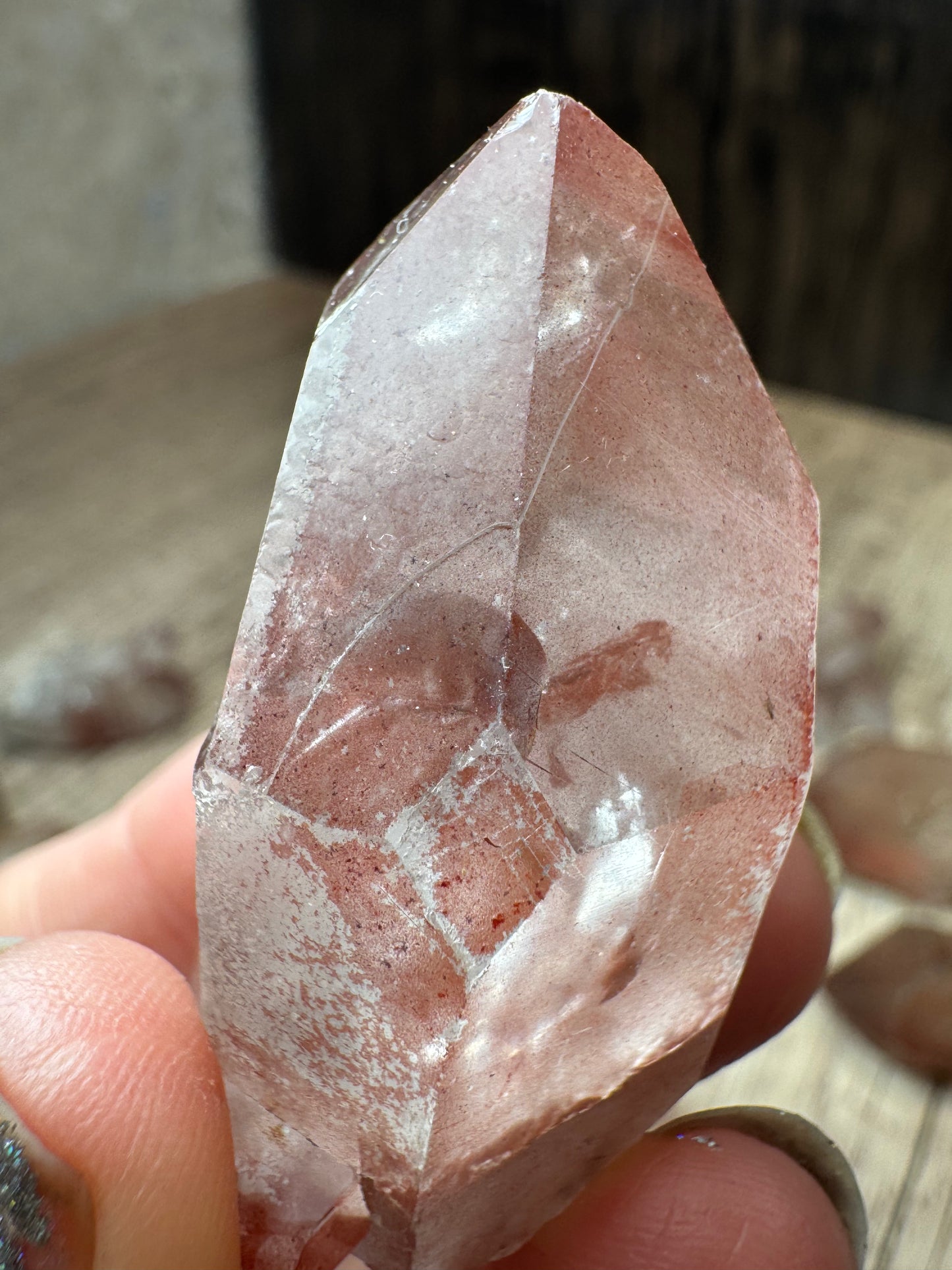 Pink Lemurian Quartz Points — Lot A
