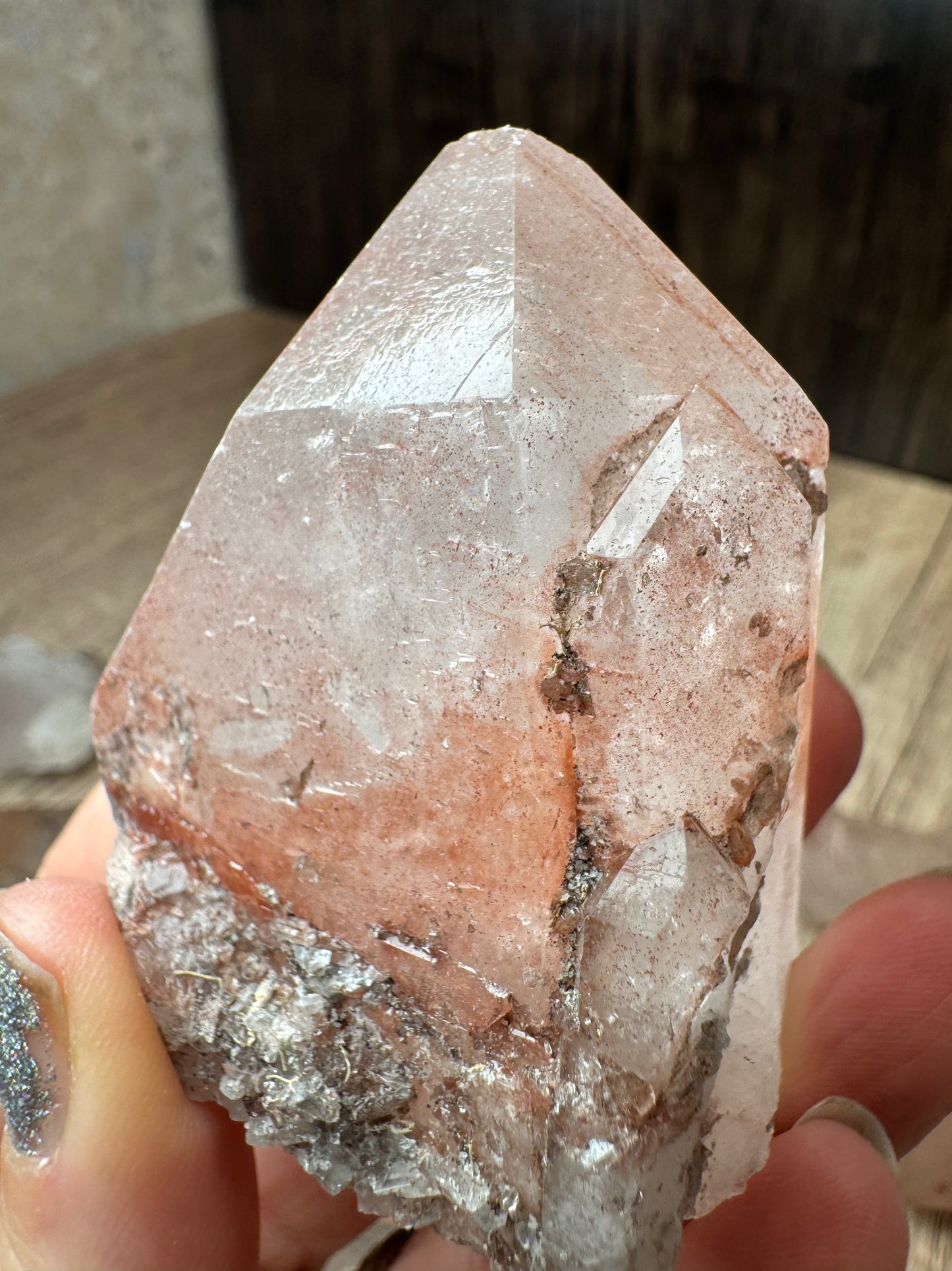 Pink Lemurian Quartz Points — Lot B