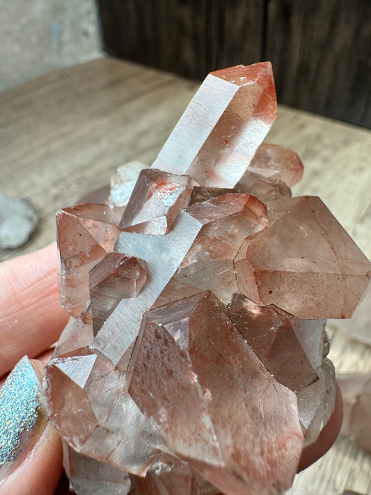 Pink Lemurian Quartz Points — Lot B