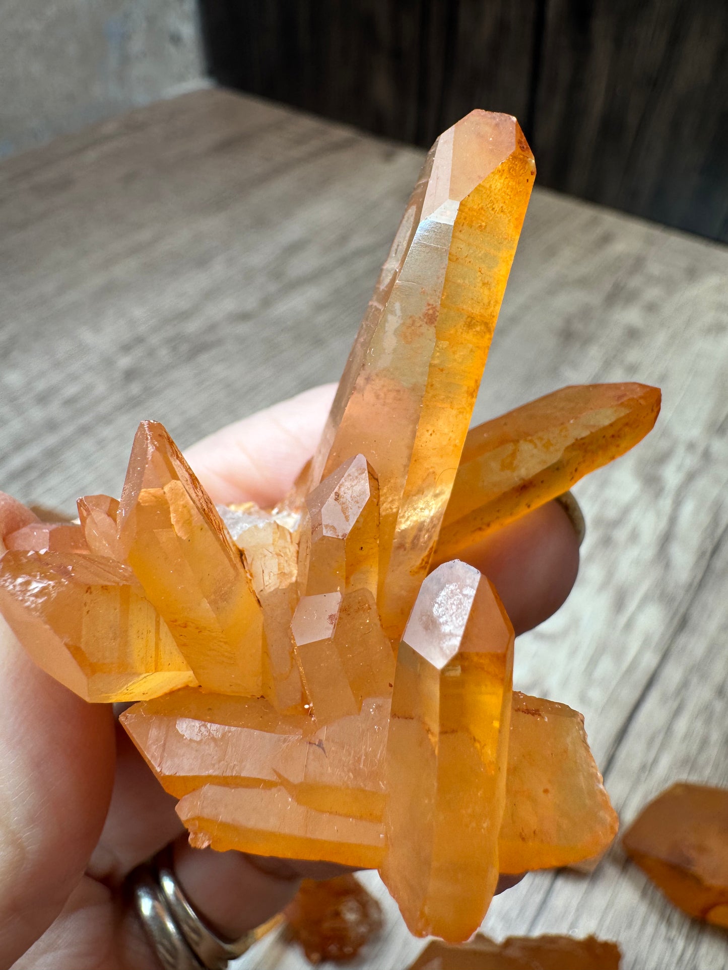 Tangerine Lemurian Quartz — Lot A