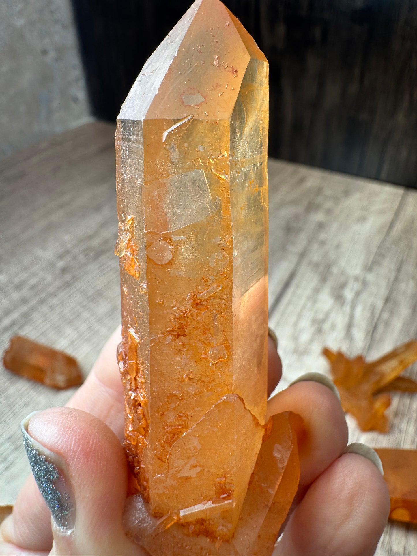Tangerine Lemurian Quartz — Lot A