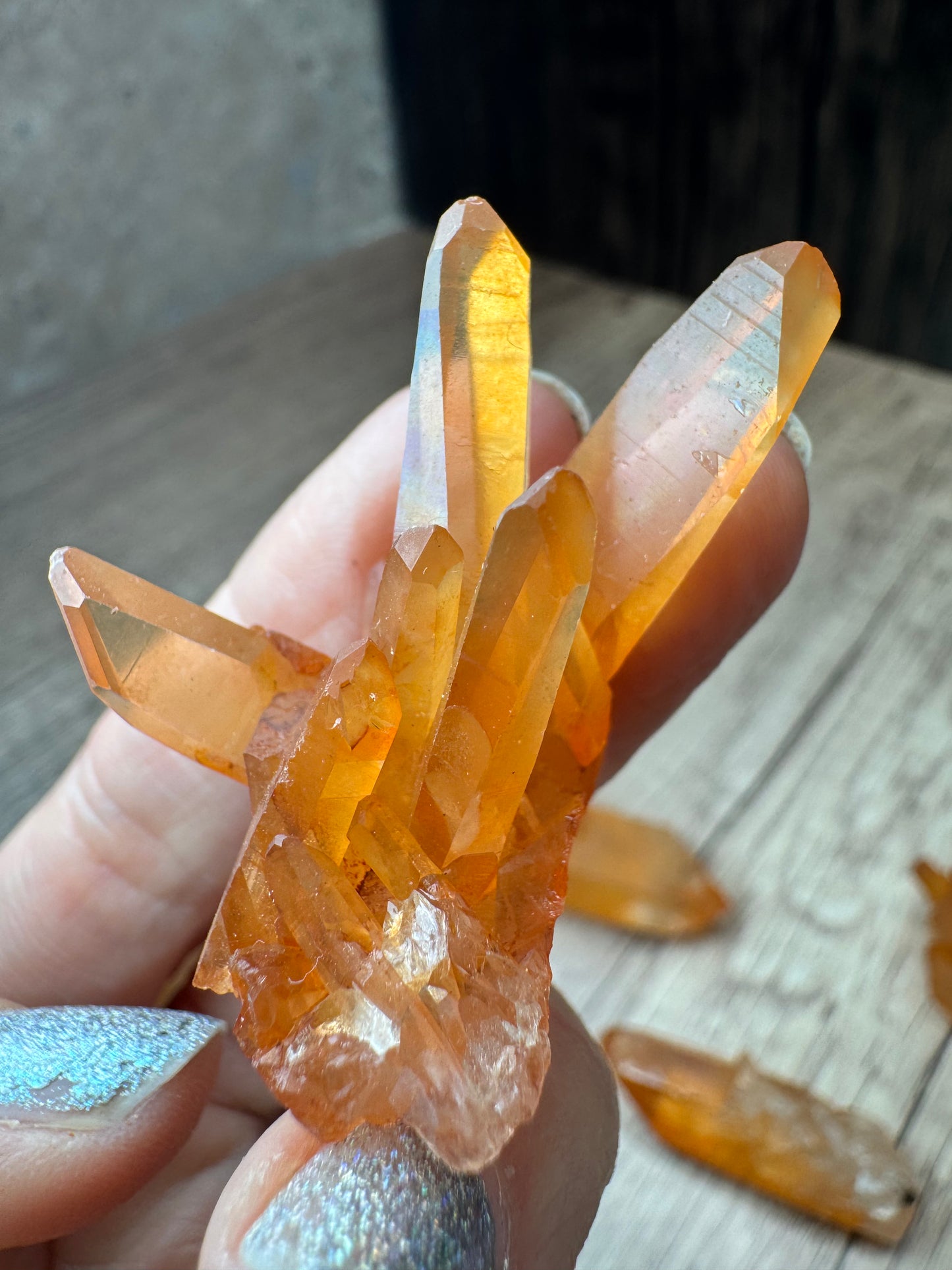 Tangerine Lemurian Quartz — Lot A