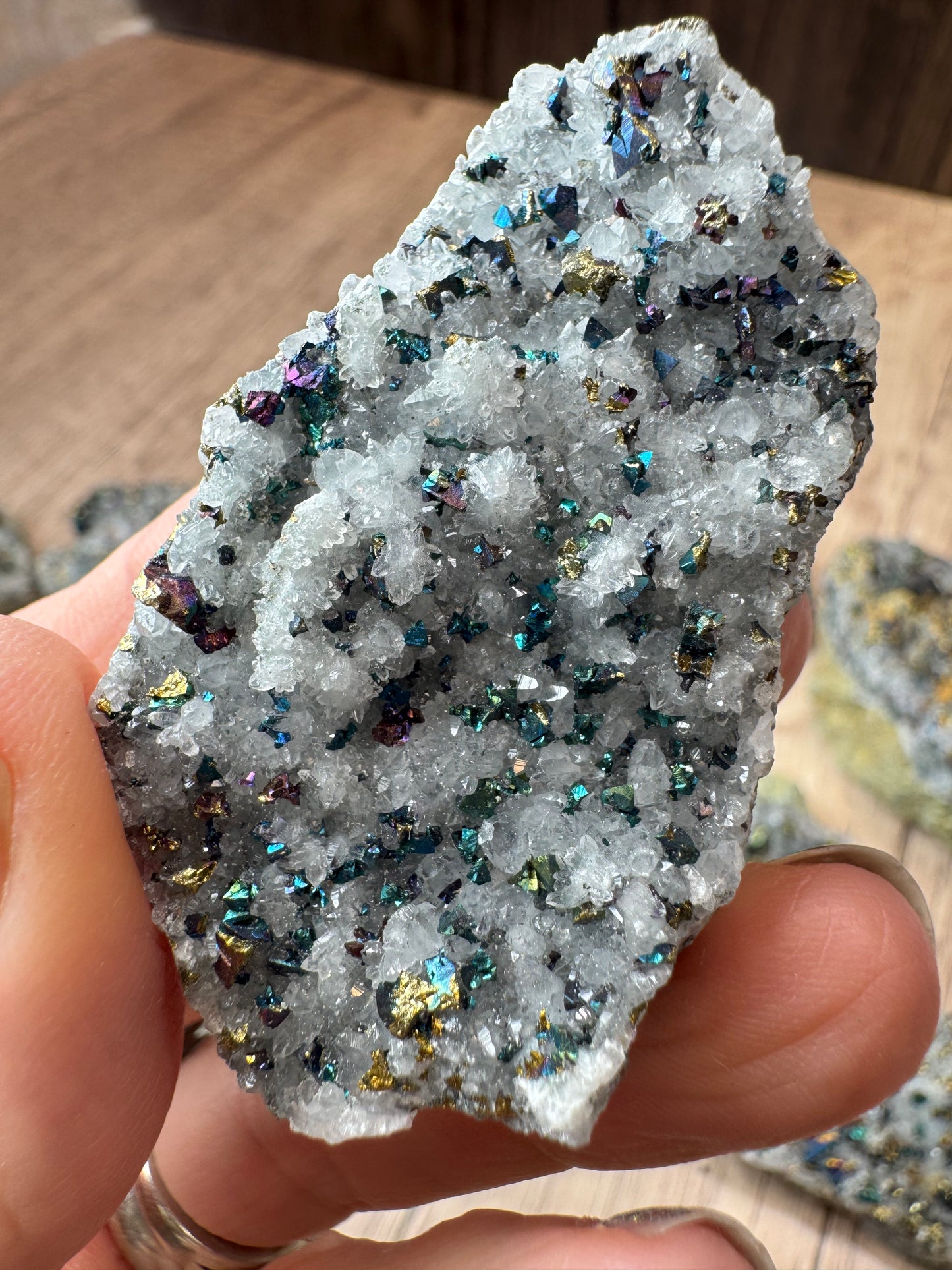 Iridescent Chalcopyrite, Pyrite and Sphalerite — Lot A