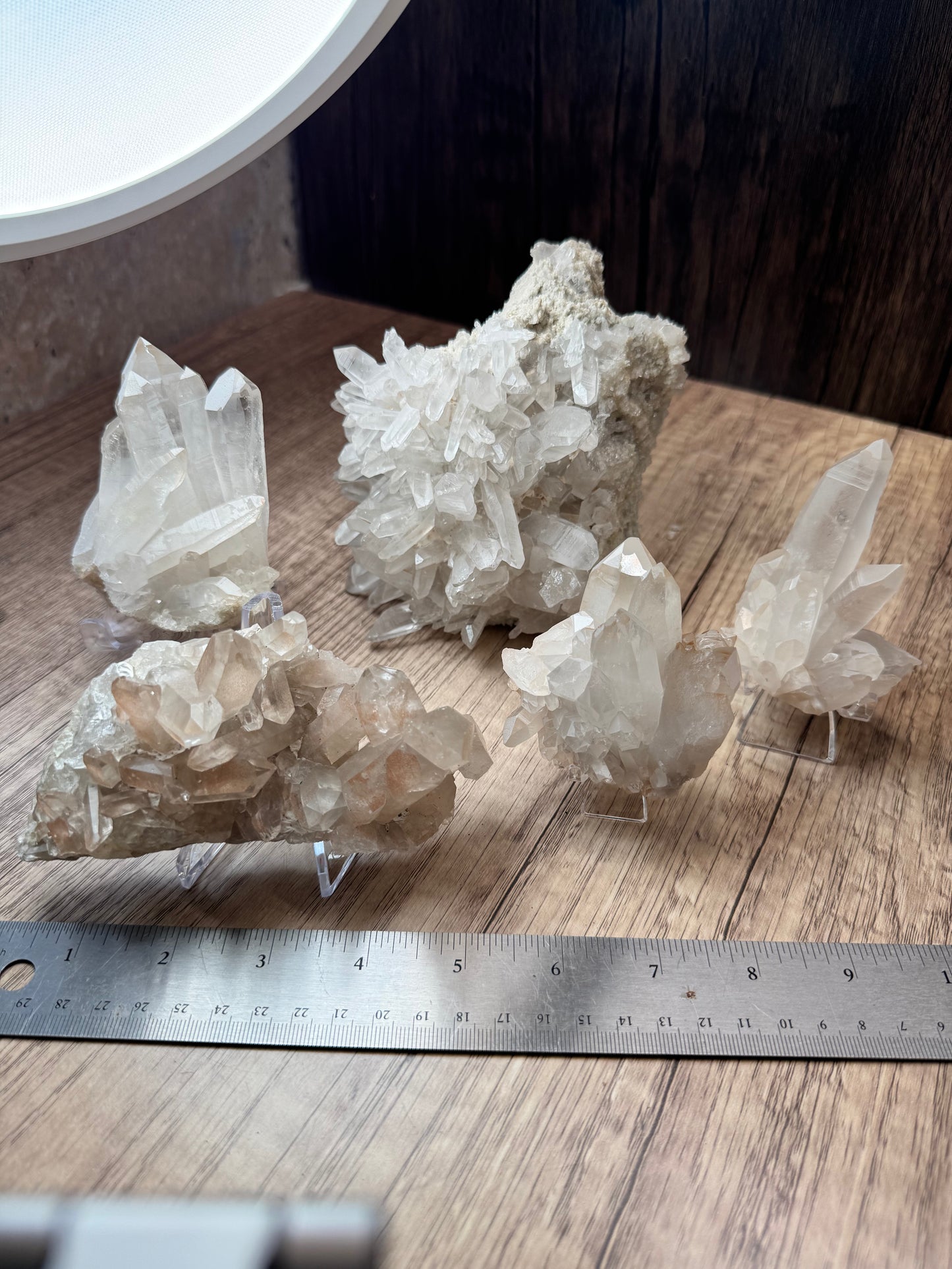 Lemurian Quartz Clusters, Cabinet Size — Lot A