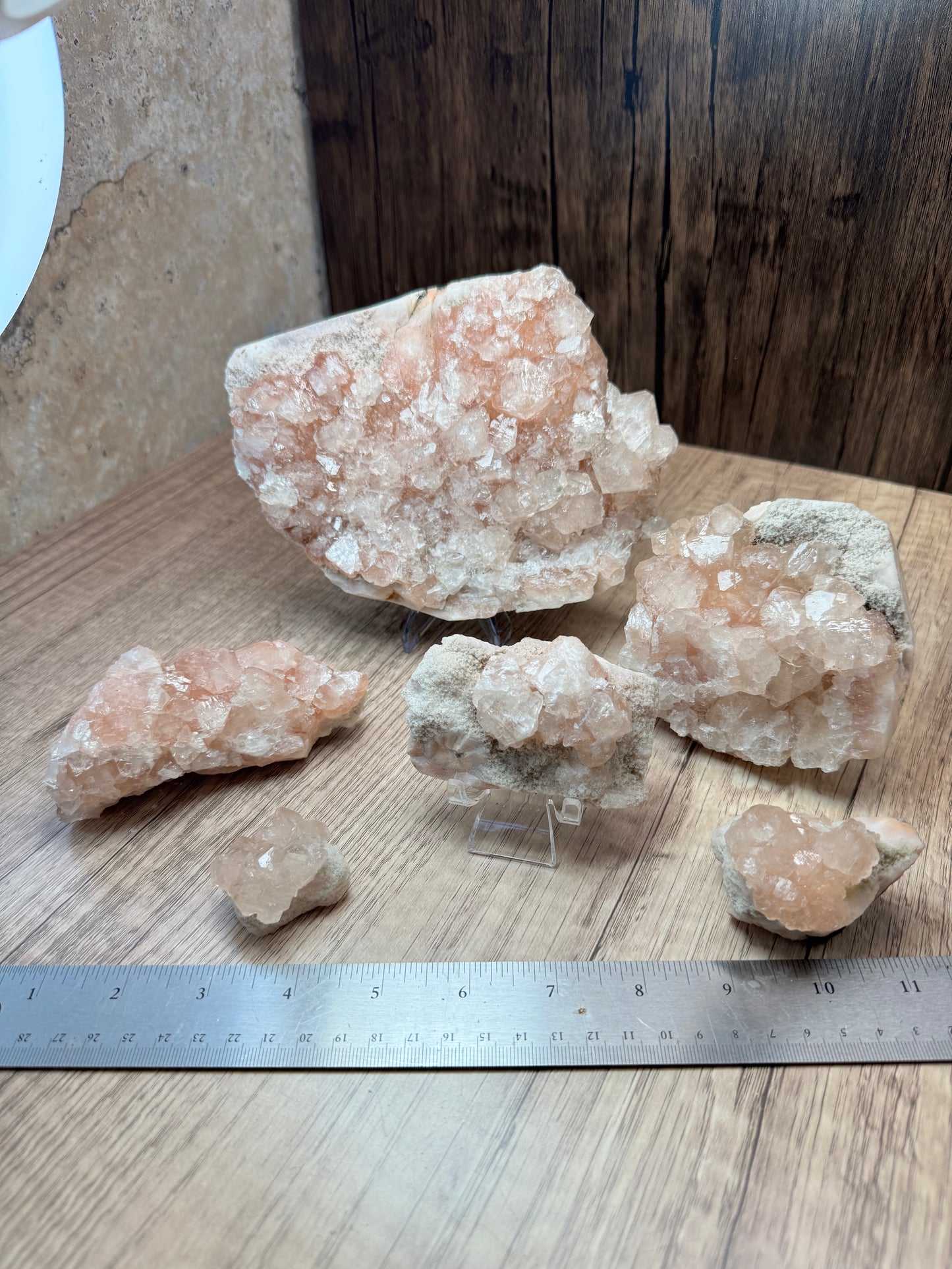 Blush Pink Apophyllite — Lot A