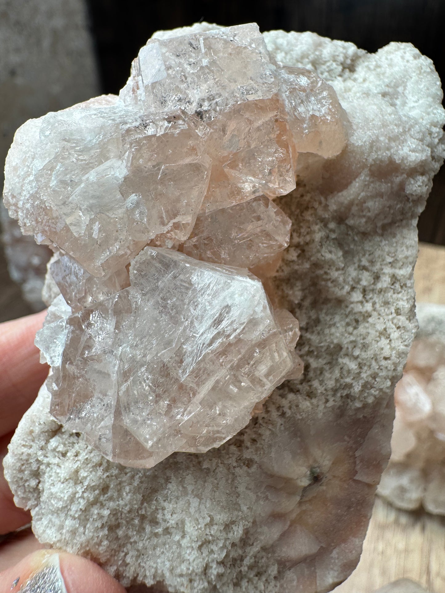 Blush Pink Apophyllite — Lot A