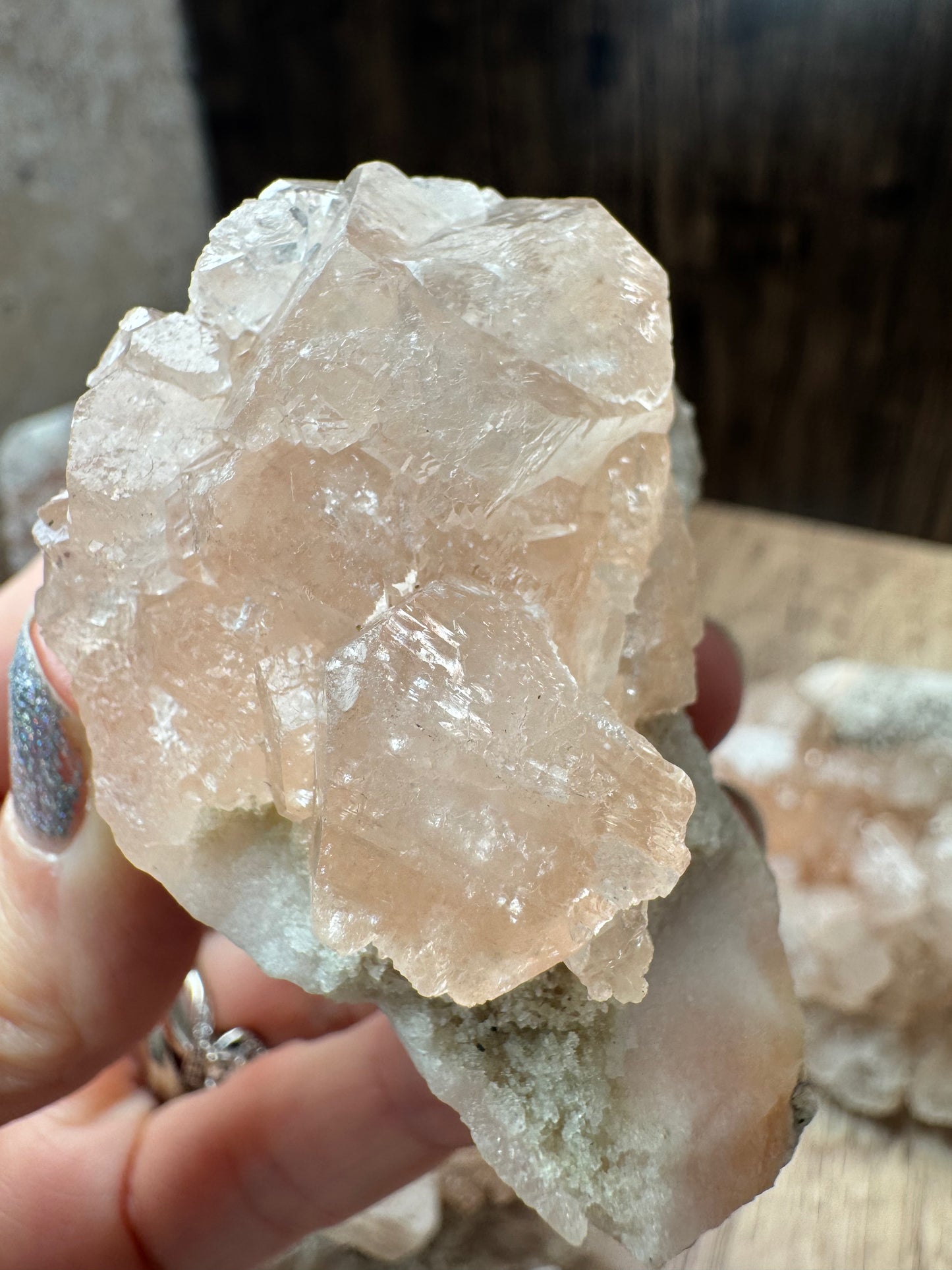 Blush Pink Apophyllite — Lot A