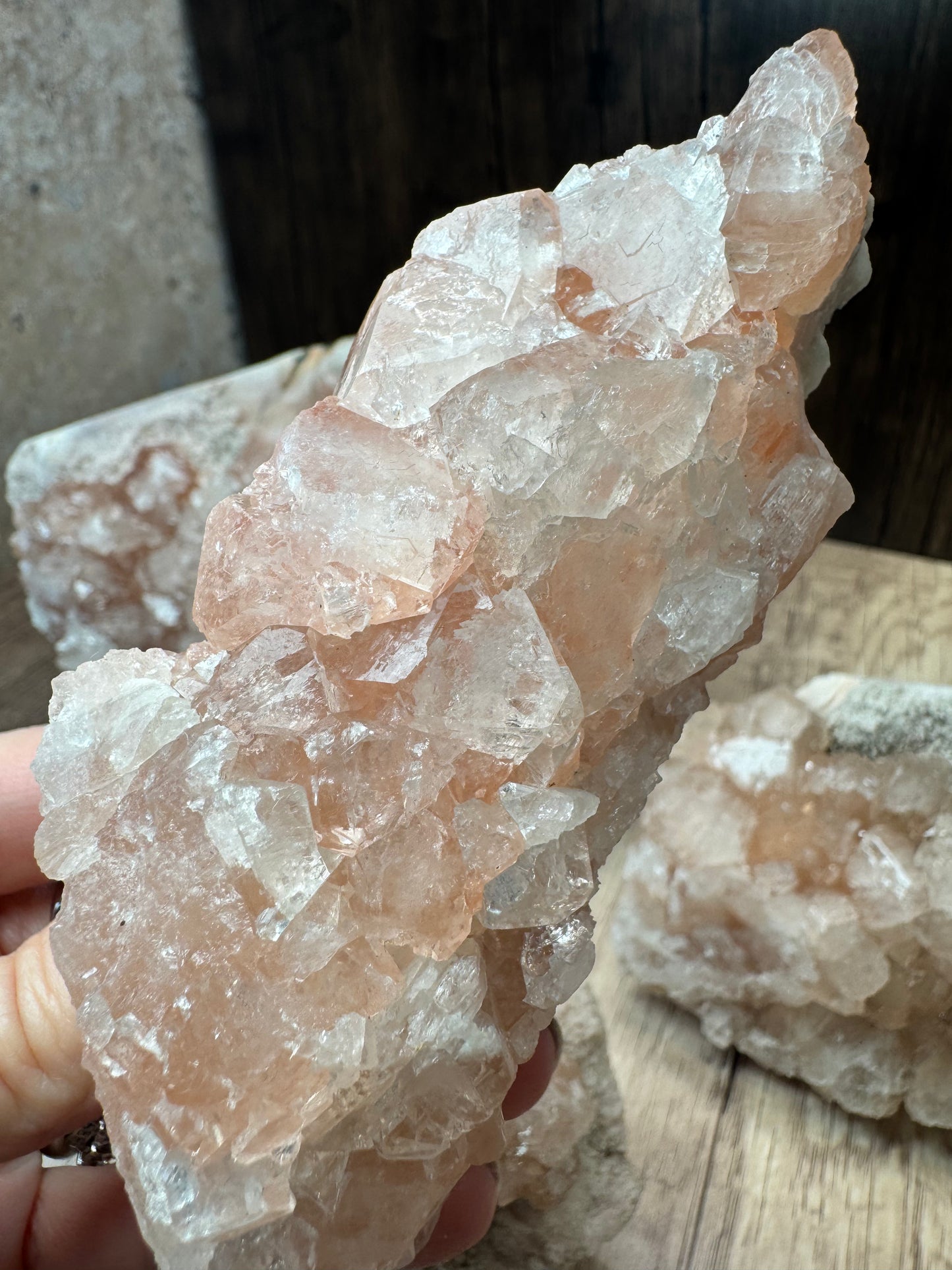 Blush Pink Apophyllite — Lot A
