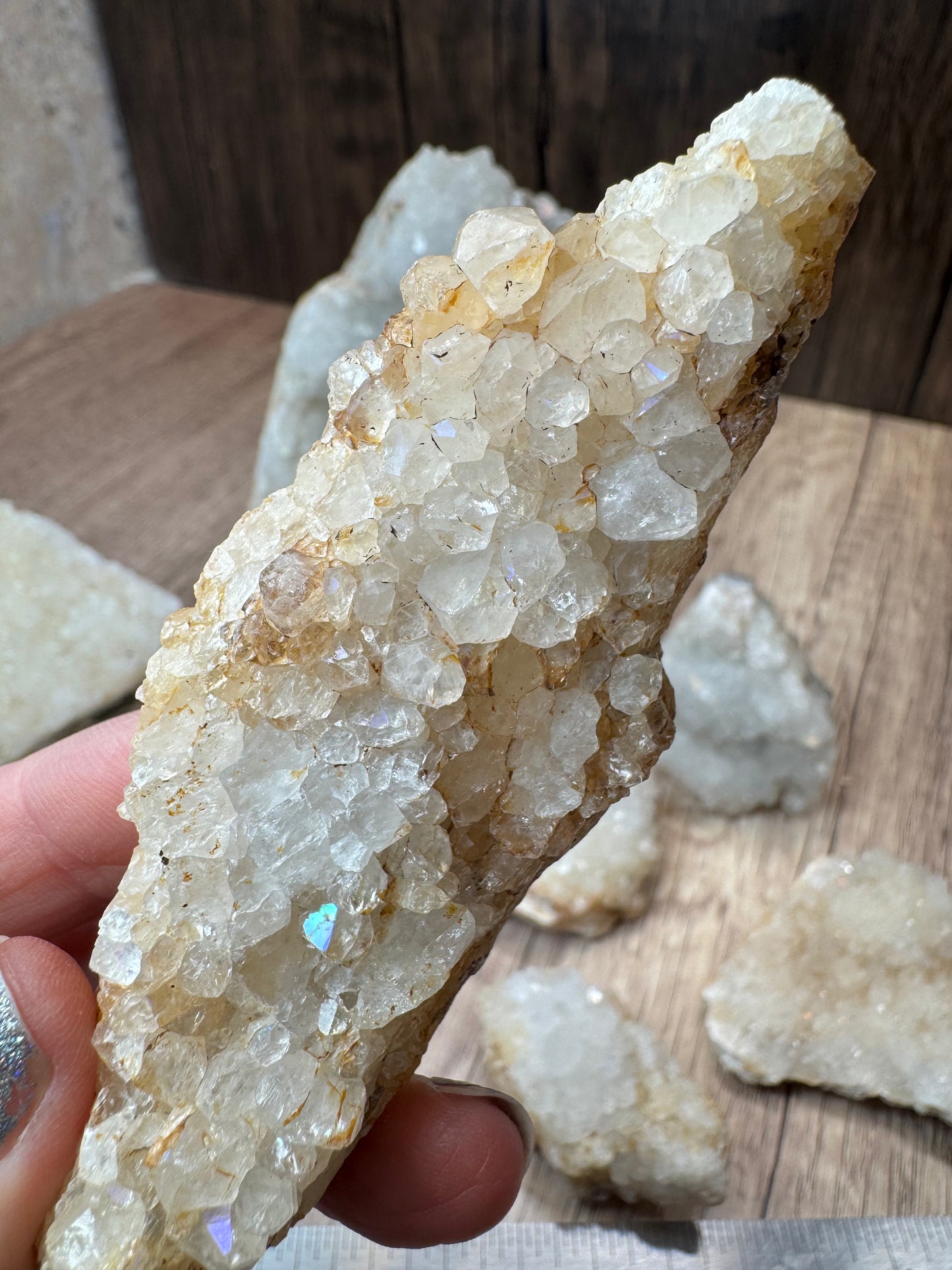 Anandalite Rainbow Druzy — Lot A