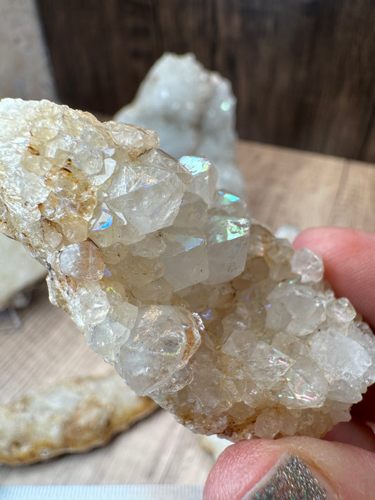 Anandalite Rainbow Druzy — Lot A