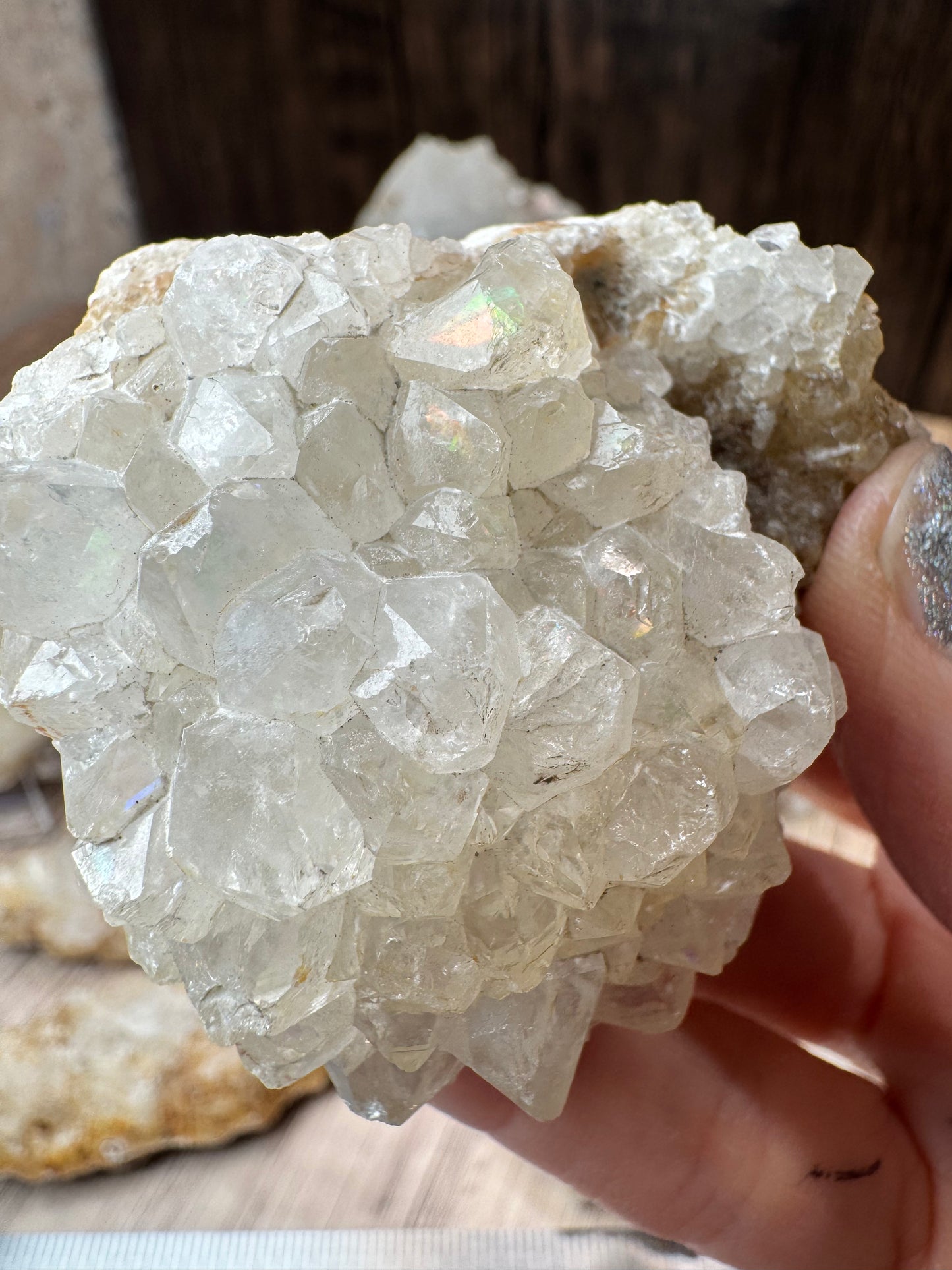Anandalite Rainbow Druzy — Lot A