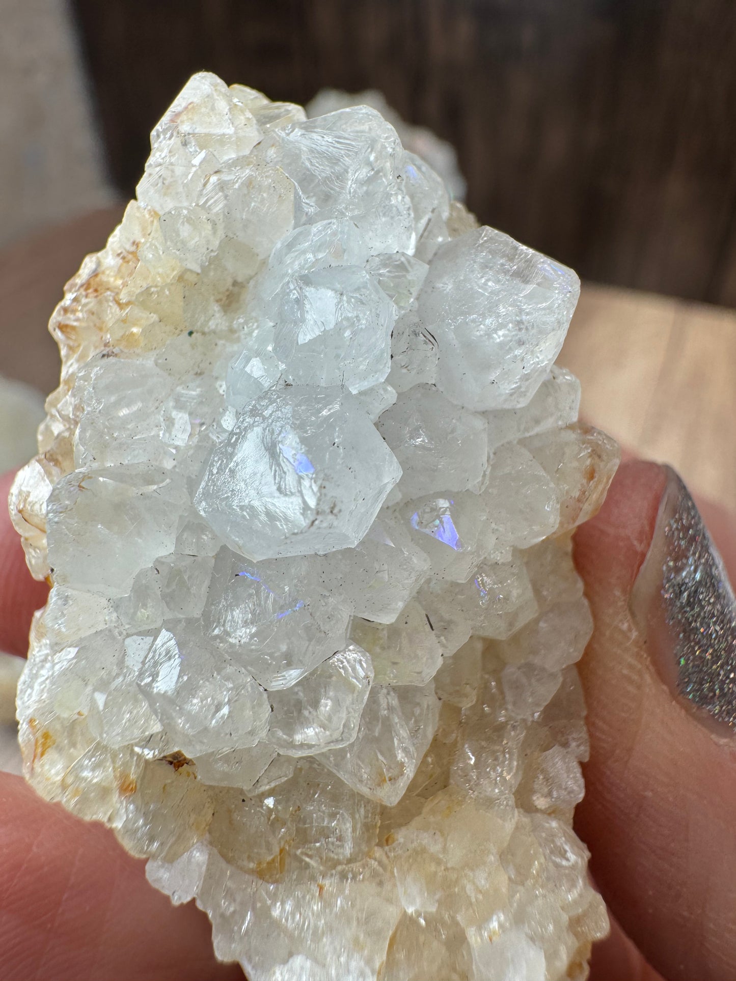 Anandalite Rainbow Druzy — Lot A