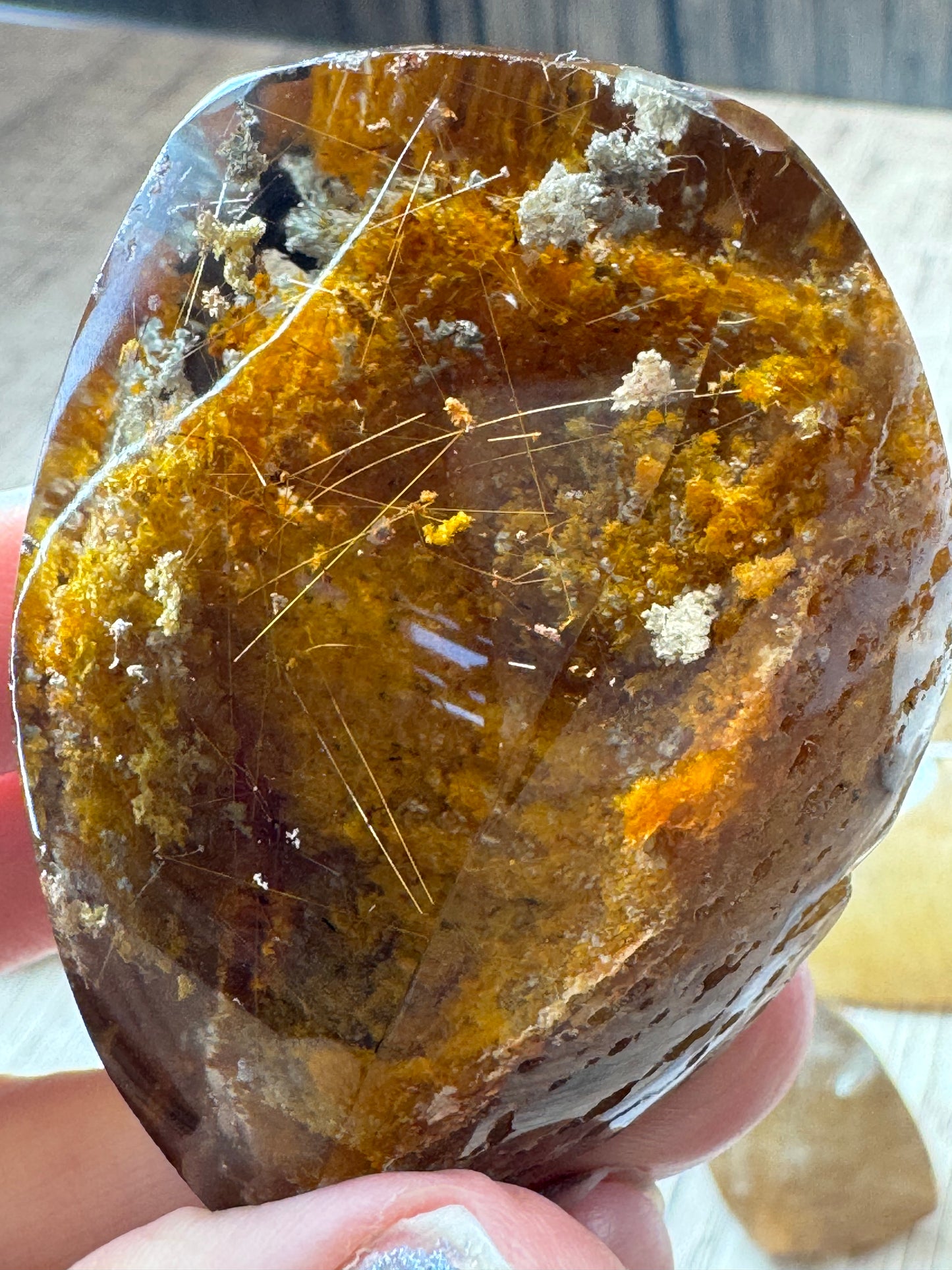 Rutilated Quartz Lenses — Lot A