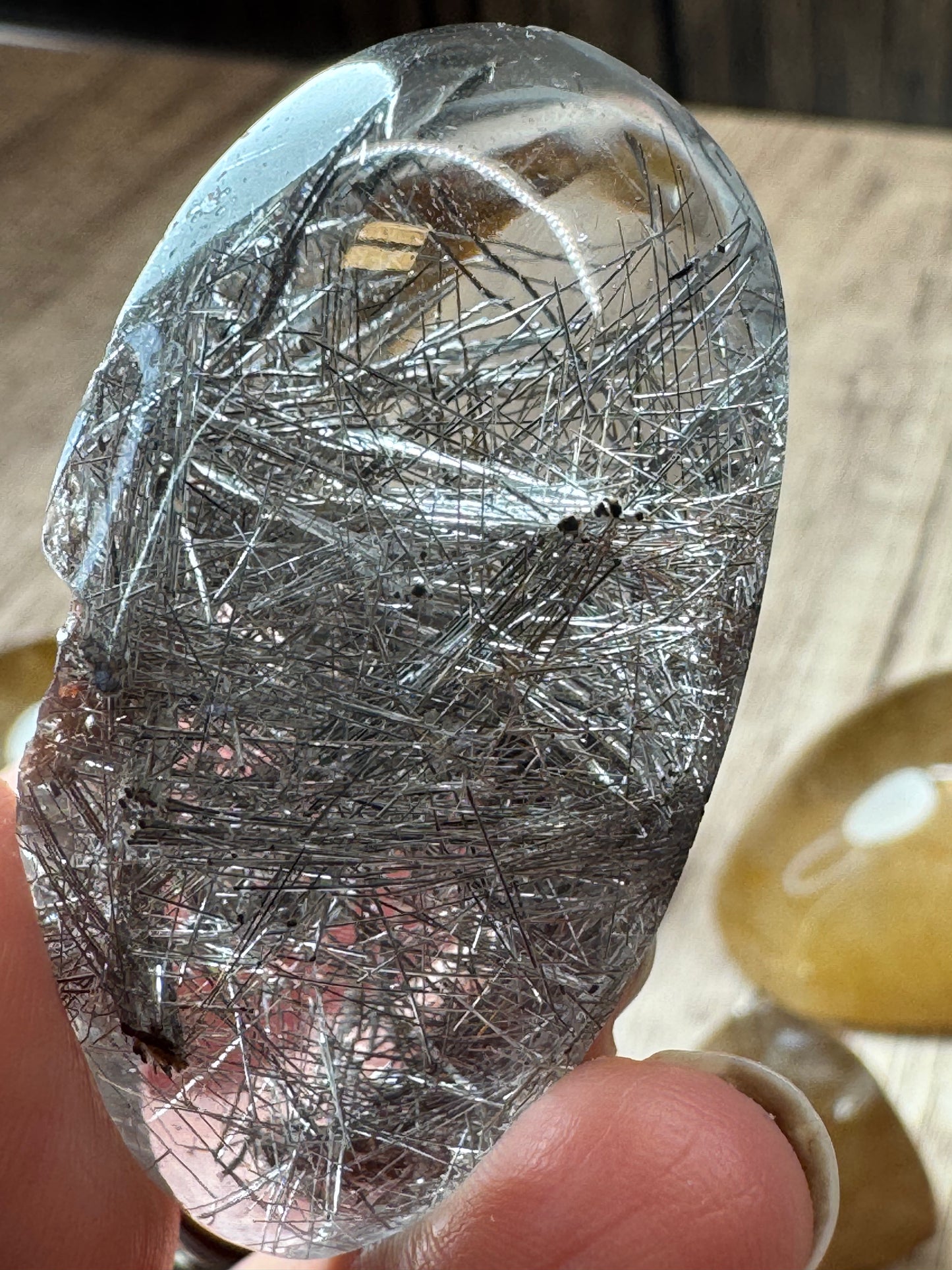 Rutilated Quartz Lenses — Lot A