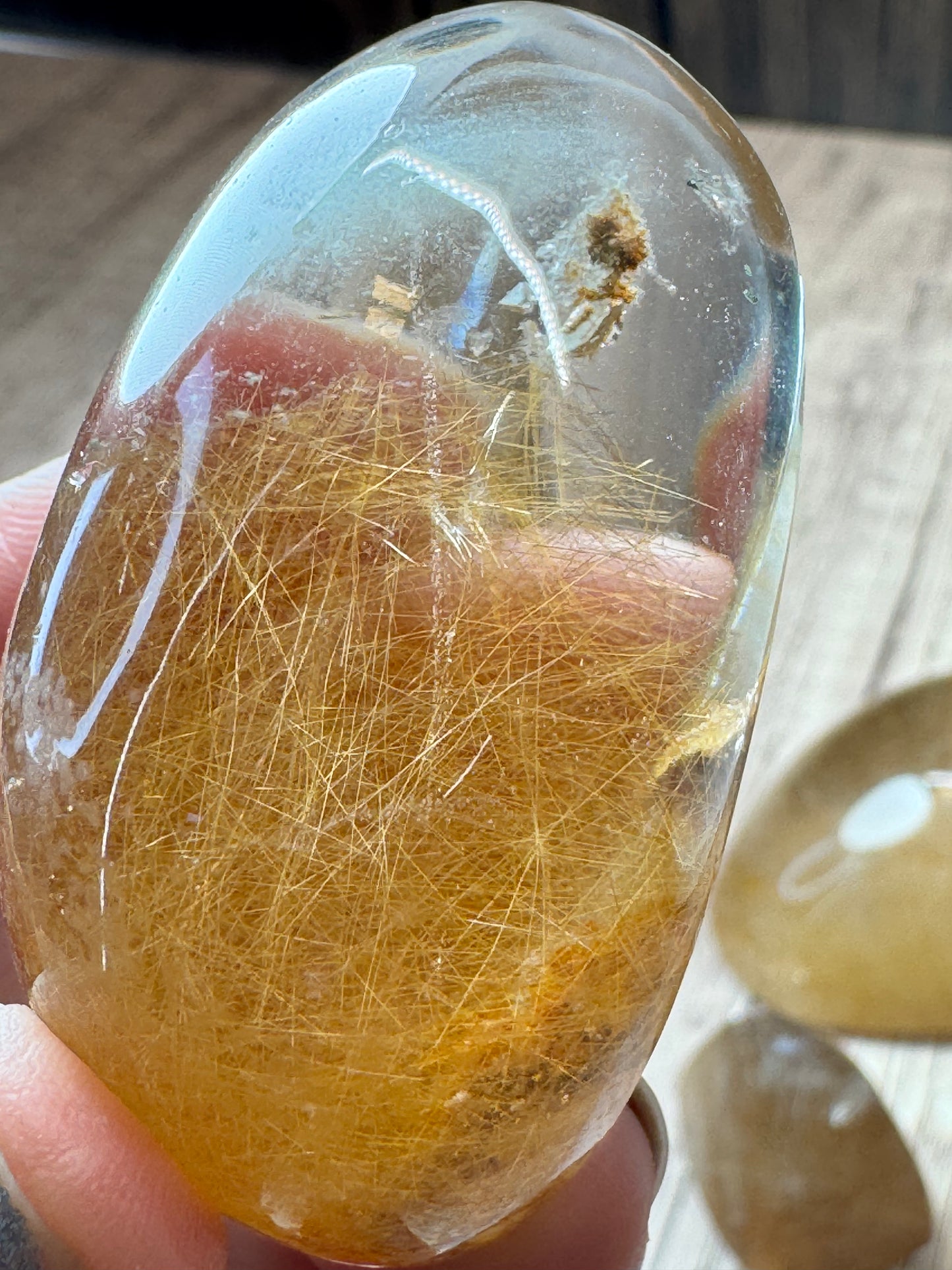 Rutilated Quartz Lenses — Lot A