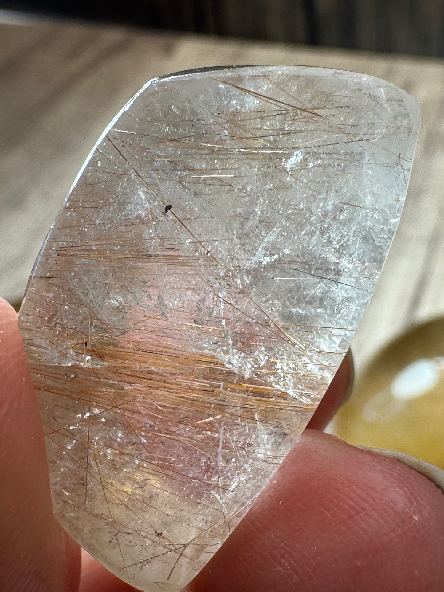Rutilated Quartz Lenses — Lot A