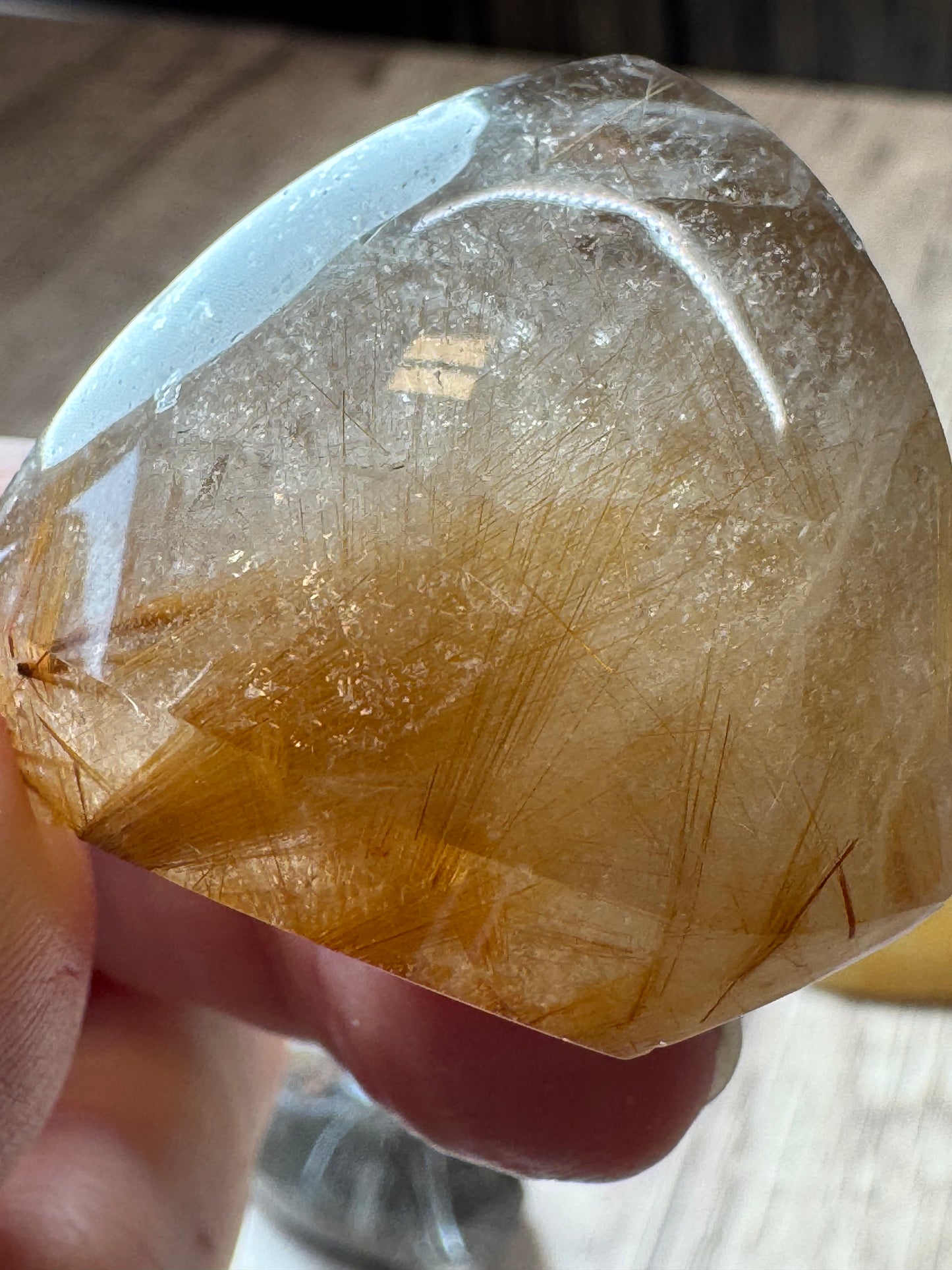 Rutilated Quartz Lenses — Lot A
