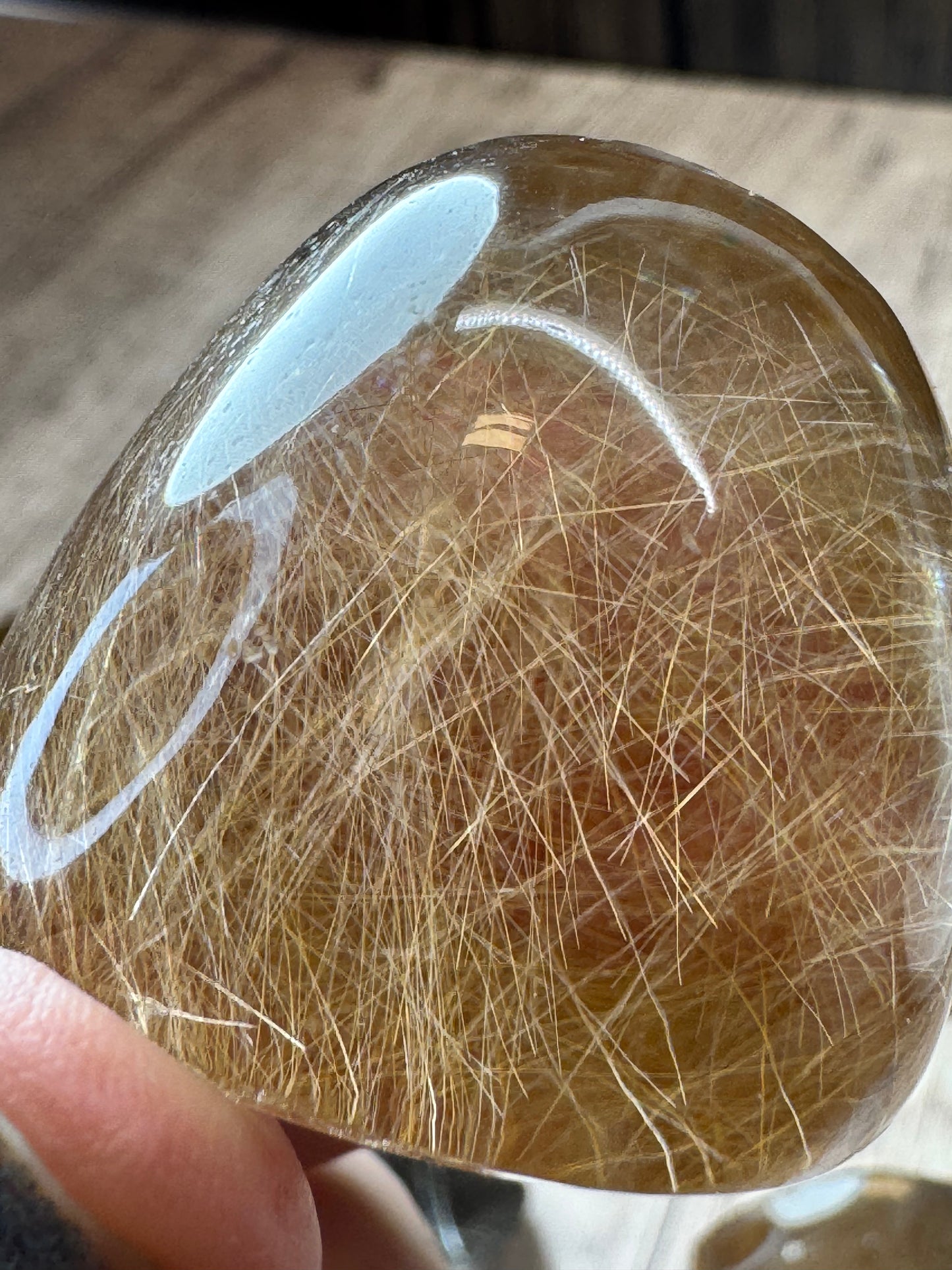 Rutilated Quartz Lenses — Lot A
