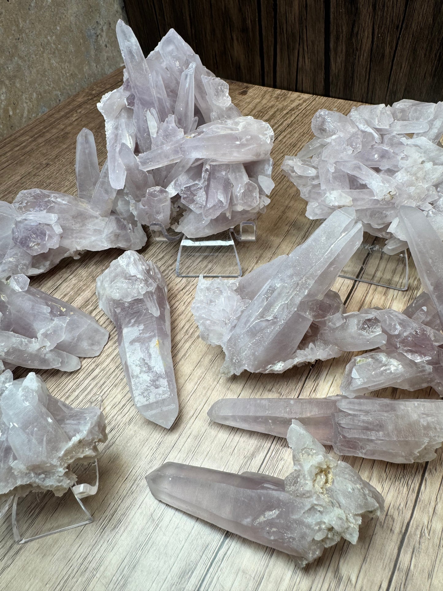 Lilac Quartz Clusters — Lot A