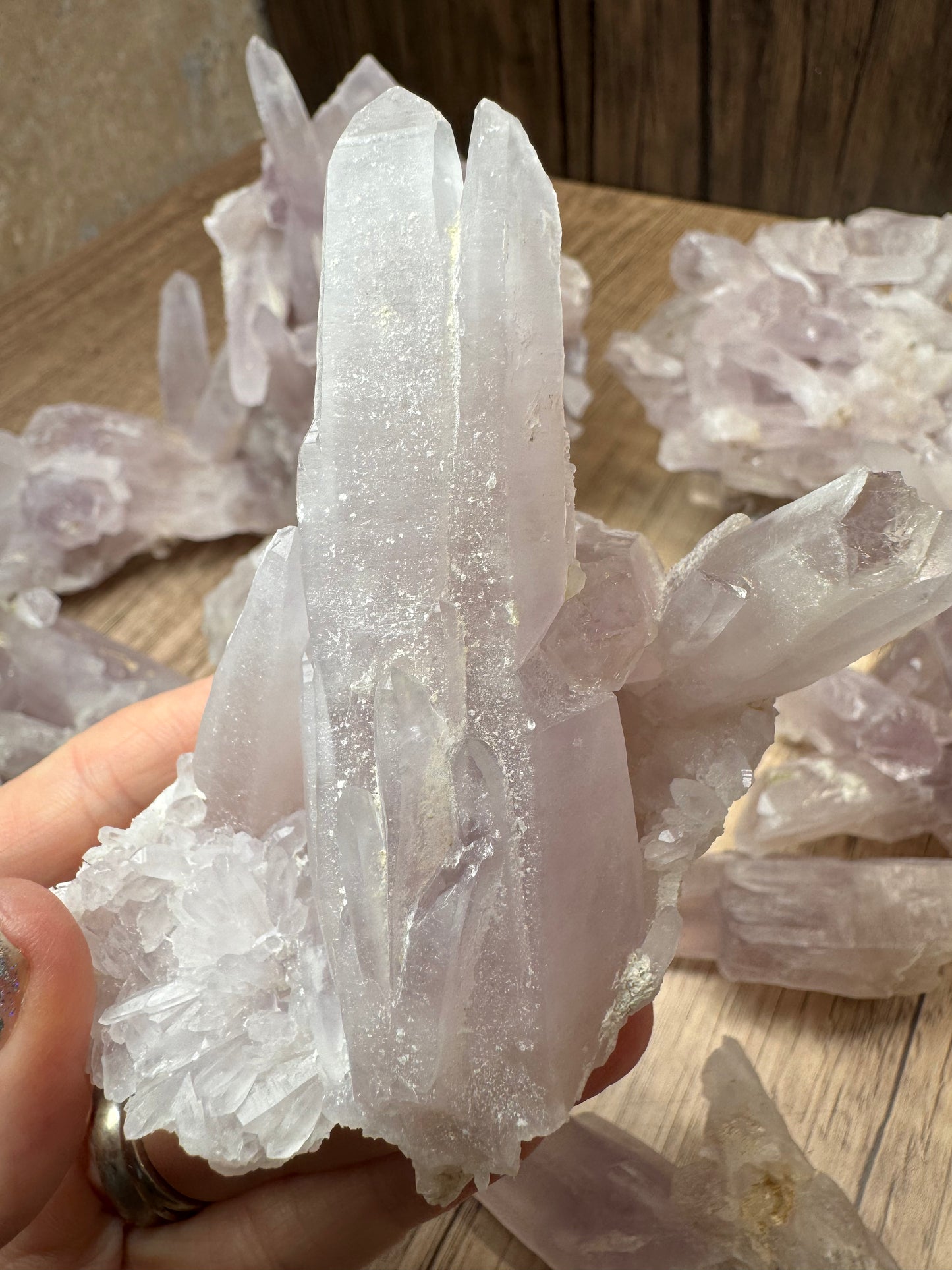 Lilac Quartz Clusters — Lot A