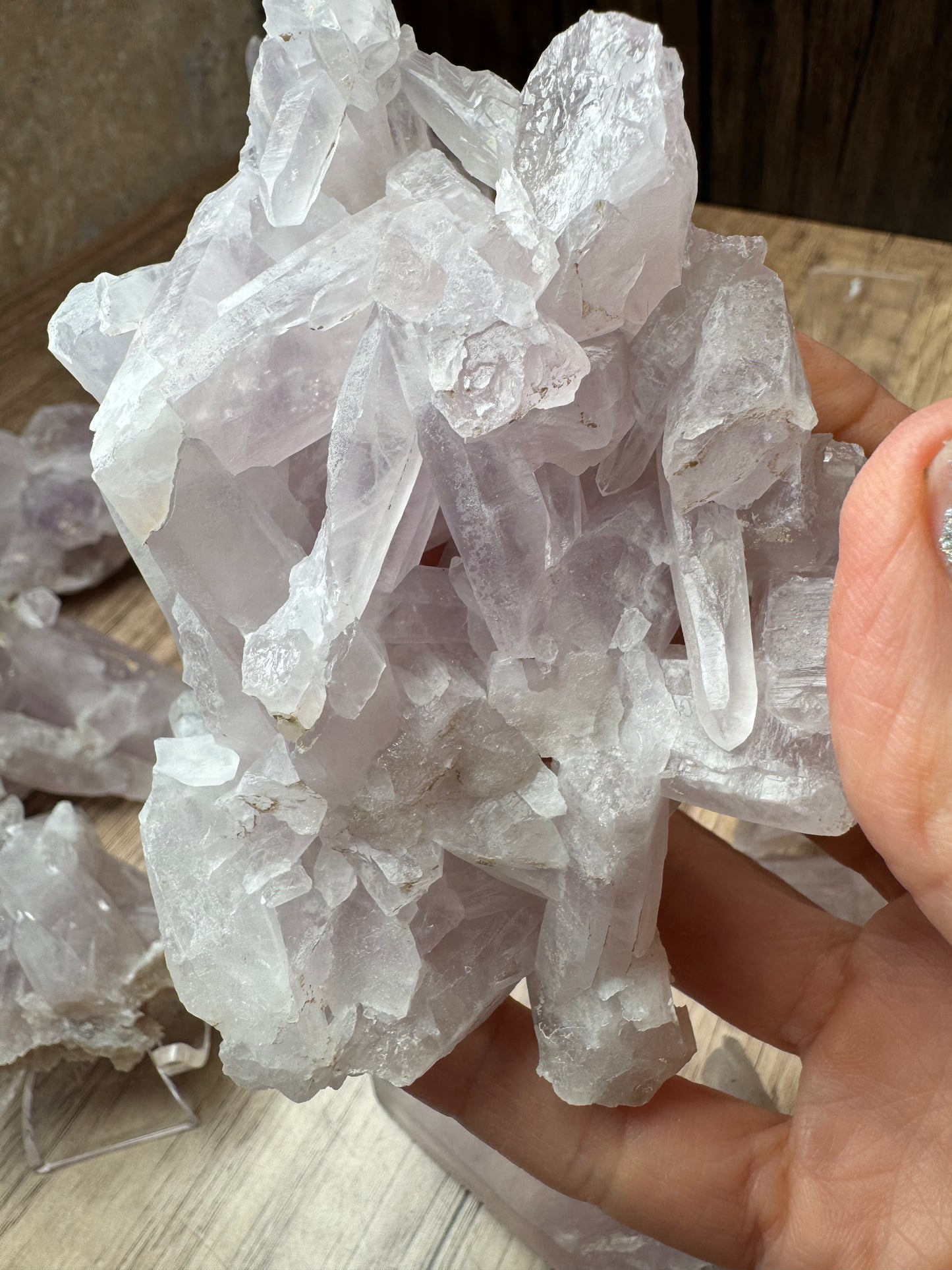 Lilac Quartz Clusters — Lot A