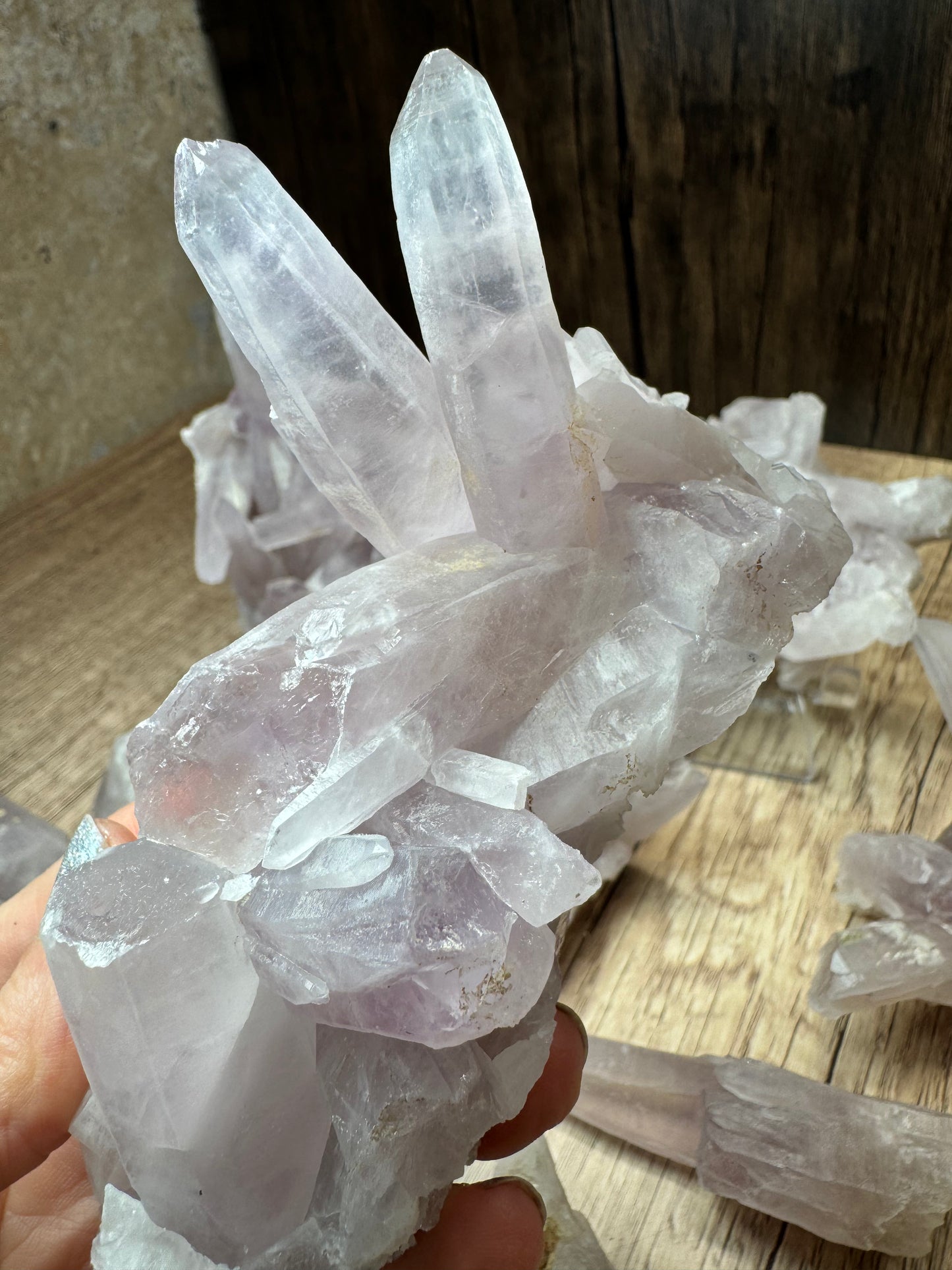 Lilac Quartz Clusters — Lot A