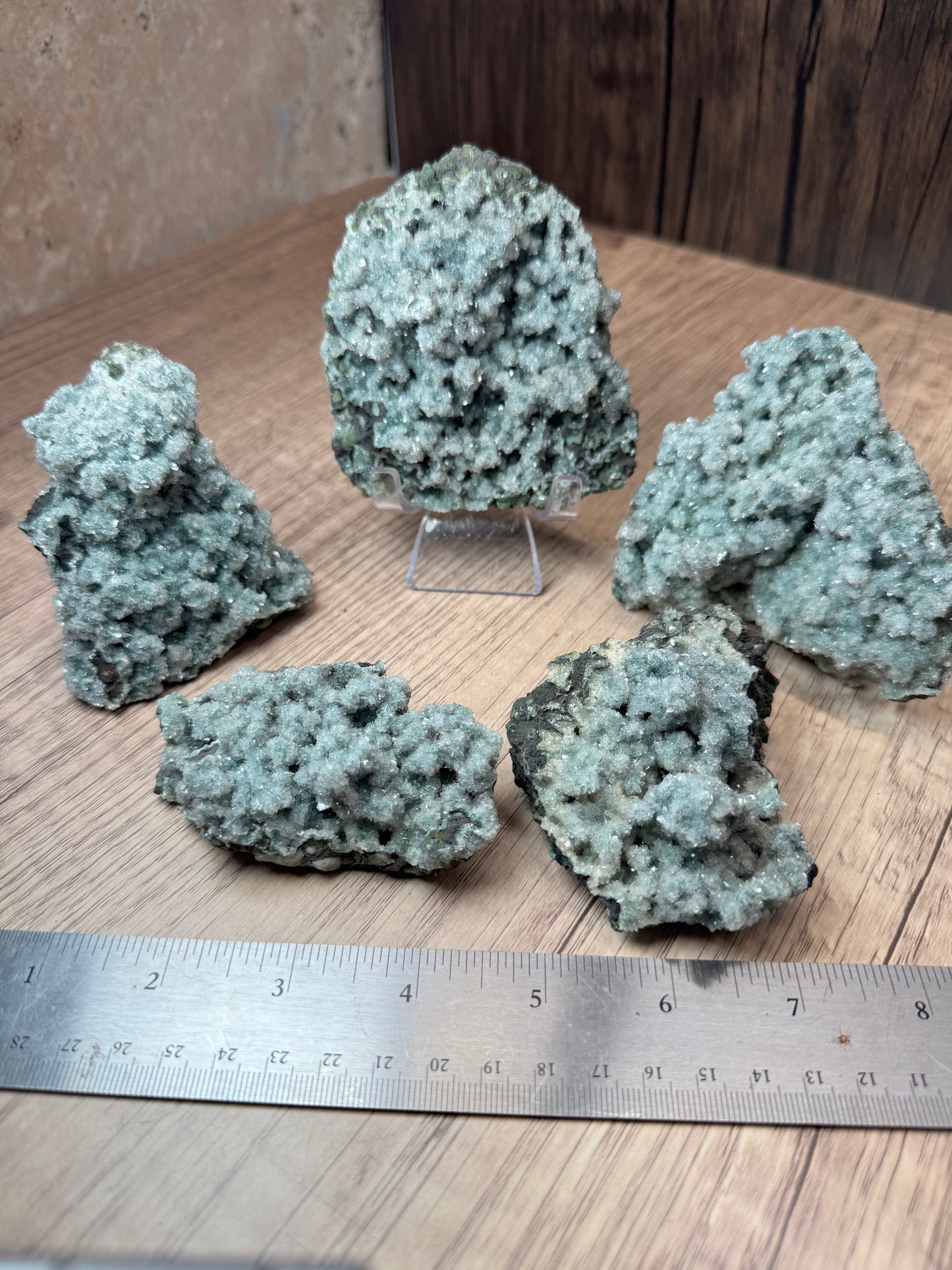 Green Chalcedony with Heulandite — Lot A