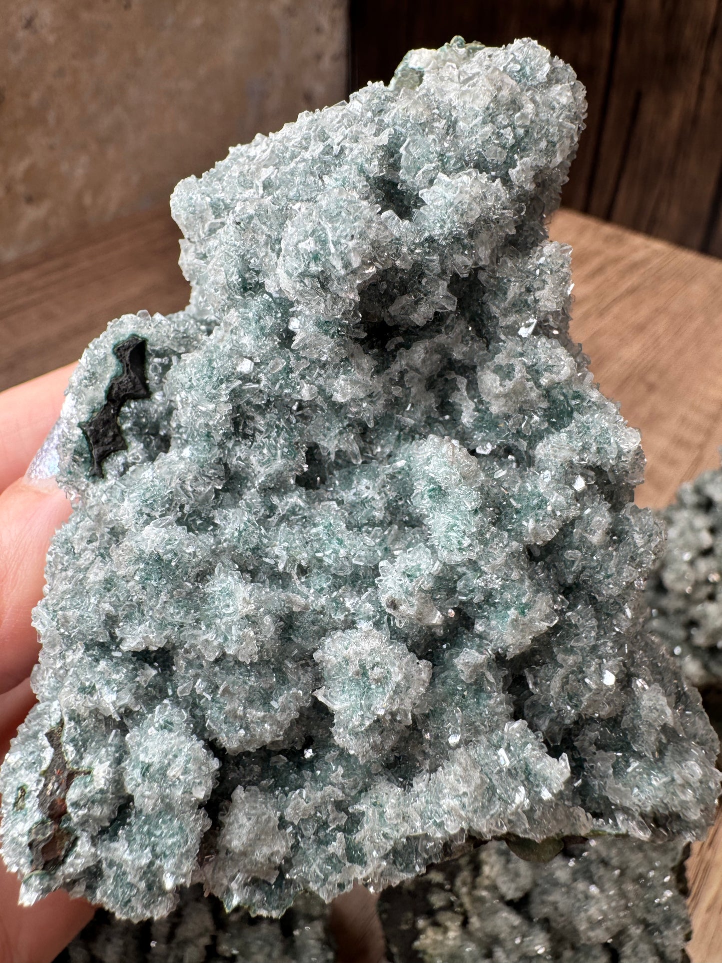 Green Chalcedony with Heulandite — Lot A
