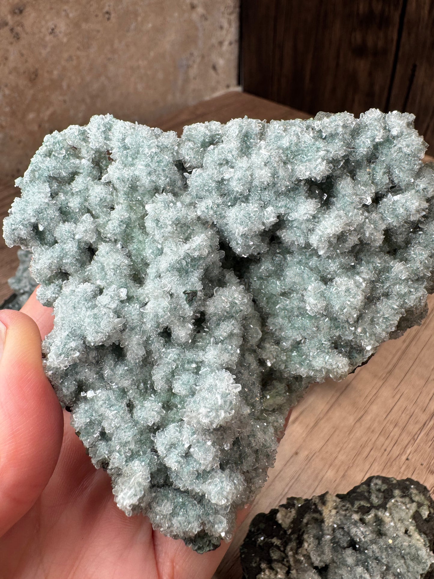 Green Chalcedony with Heulandite — Lot A