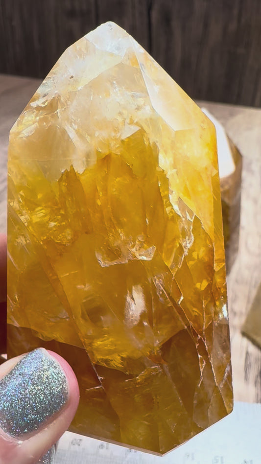 Golden Healer Quartz Polished Points —  Lot A